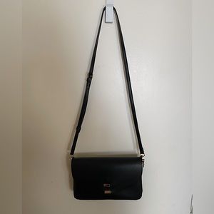 cute black vegan leather purse